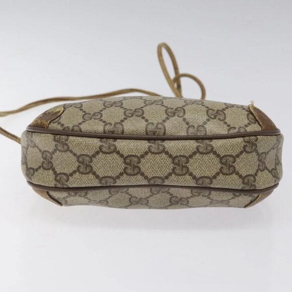 GUCCI GG Supreme Web Sherry Line Shoulder Bag PVC Beige 89 02 066 Auth EC117 - Picture 10 of 15